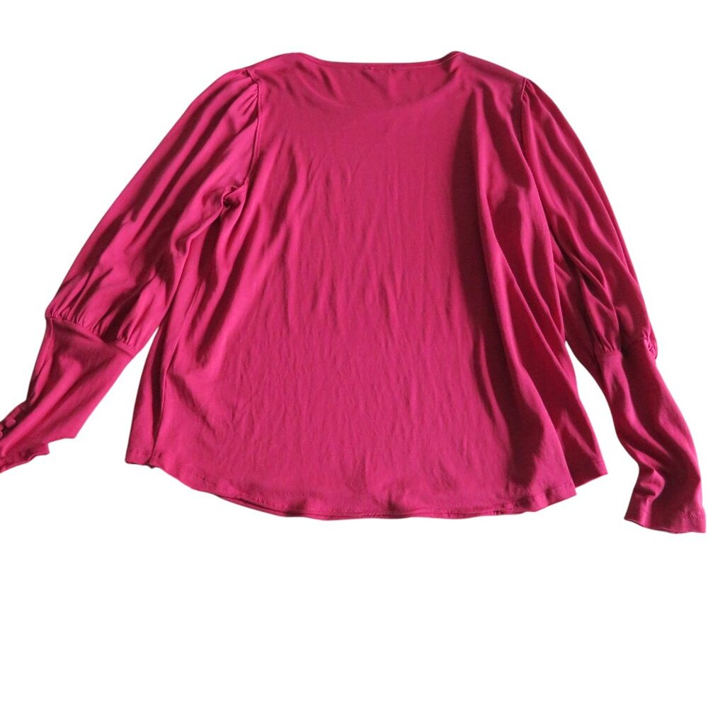 🎉🎉HP🎉🎉Sundance Living (Catalog) CAELYN TEE, Magenta, Size Large - EUC - Picture 9 of 13